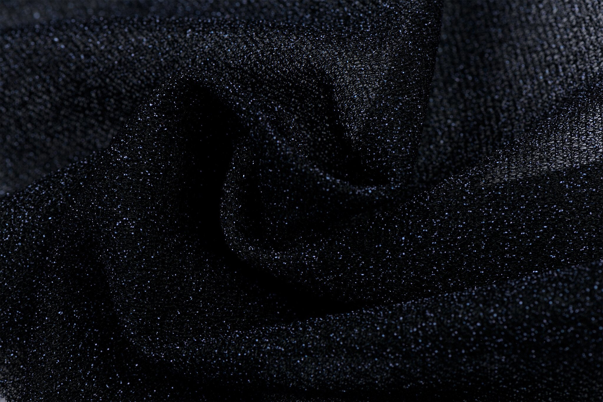 Lurex glitter donker marine