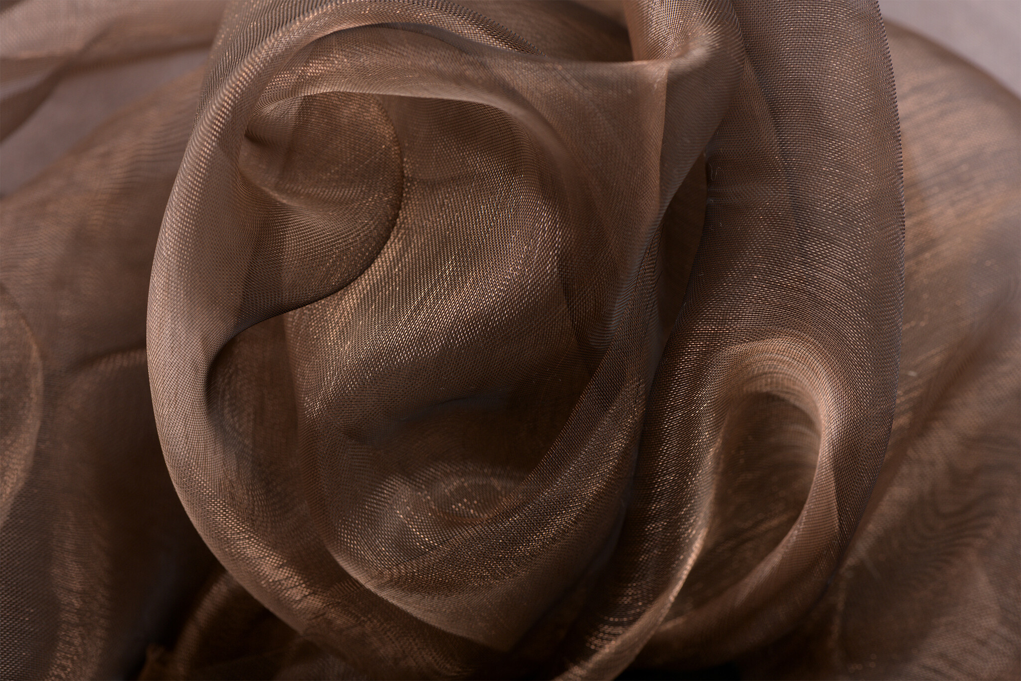 Organza Two-Tone Bruin-Zwart