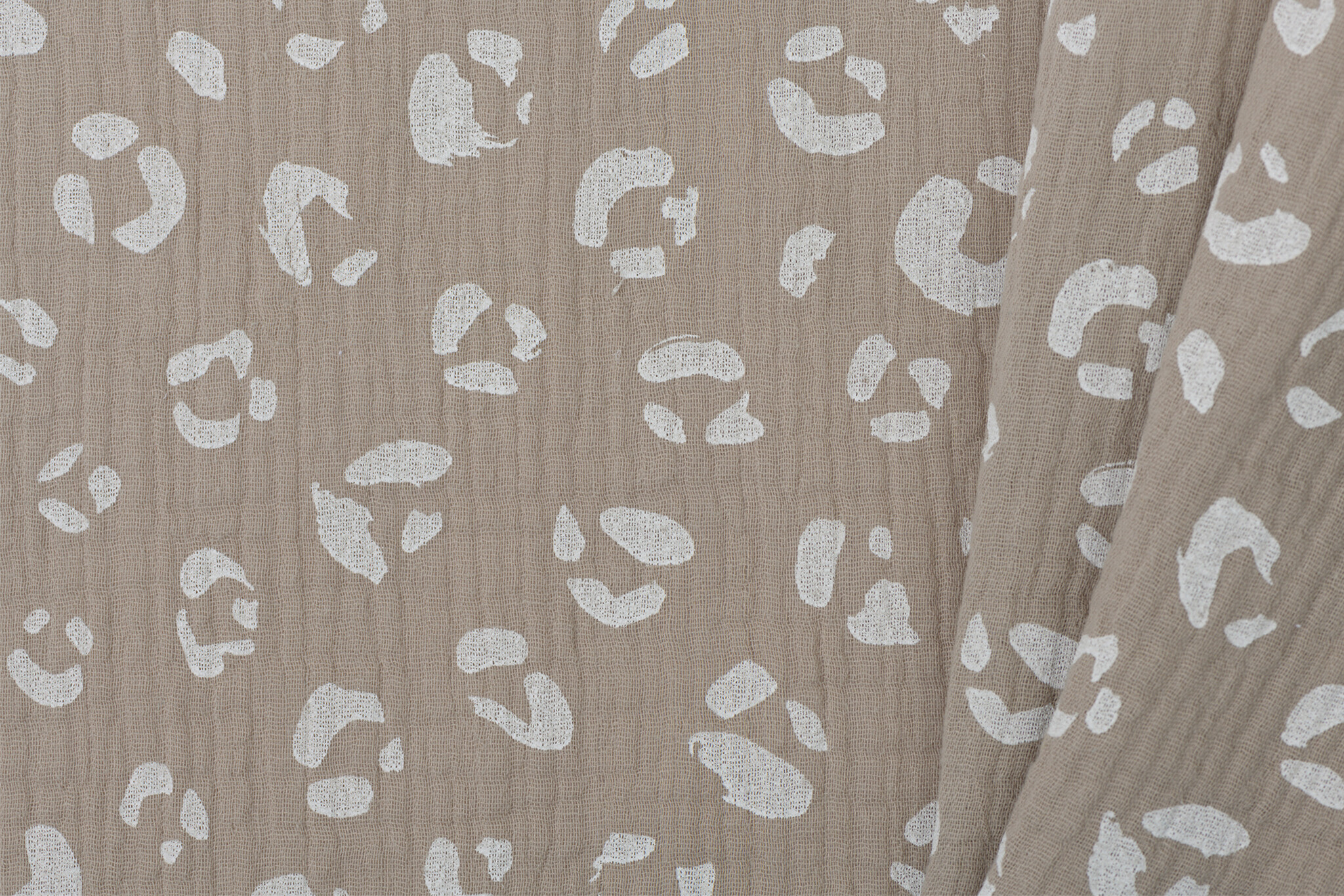 Hydrofiel Stof Panterprint Beige
