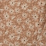 Rib Jersey Stof - Bloemen Luipaard