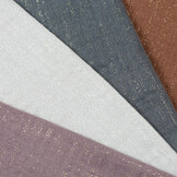 Double gauze katoen glitter cognac