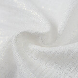Double gauze katoen glitter off white