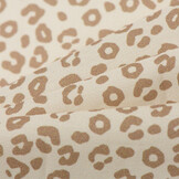 Poplin Katoen Digitale Print - Luipaardprint Beige