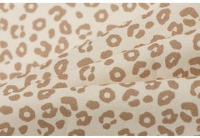 Poplin Katoen Digitale Print - Luipaardprint Beige