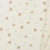 Poplin Katoen Digitale Print - Sterbloem Naturel