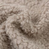 Katoen Teddy Stof Stone – Zacht, Donzig & Natuurlijk