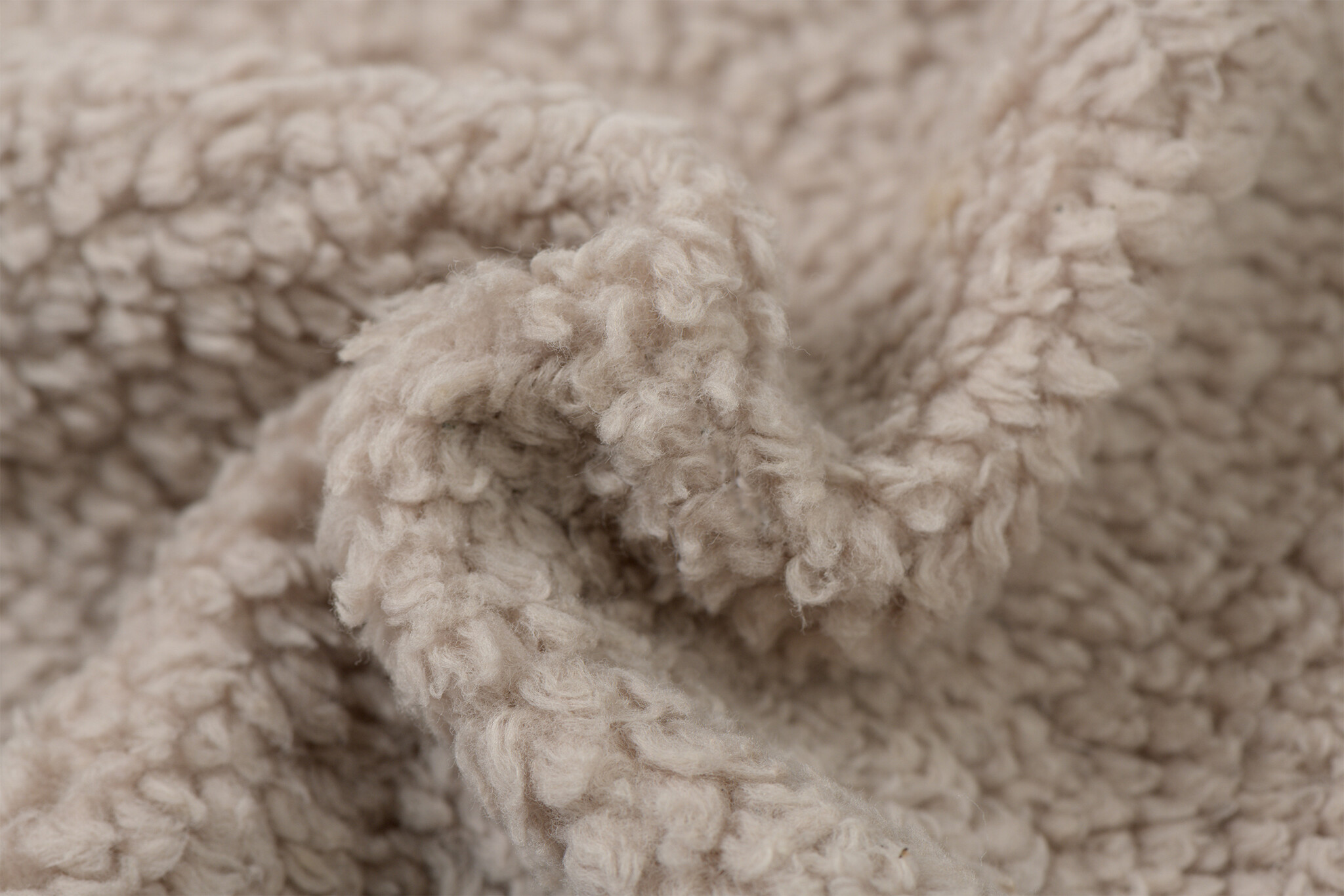 Katoen Teddy Stof Stone – Zacht, Donzig & Natuurlijk