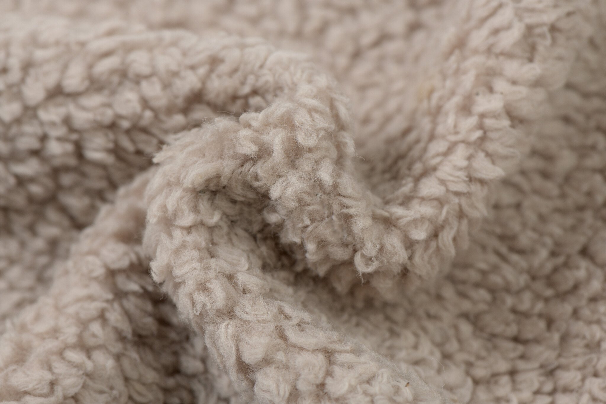 Katoen Teddy Stof Stone – Zacht, Donzig & Natuurlijk