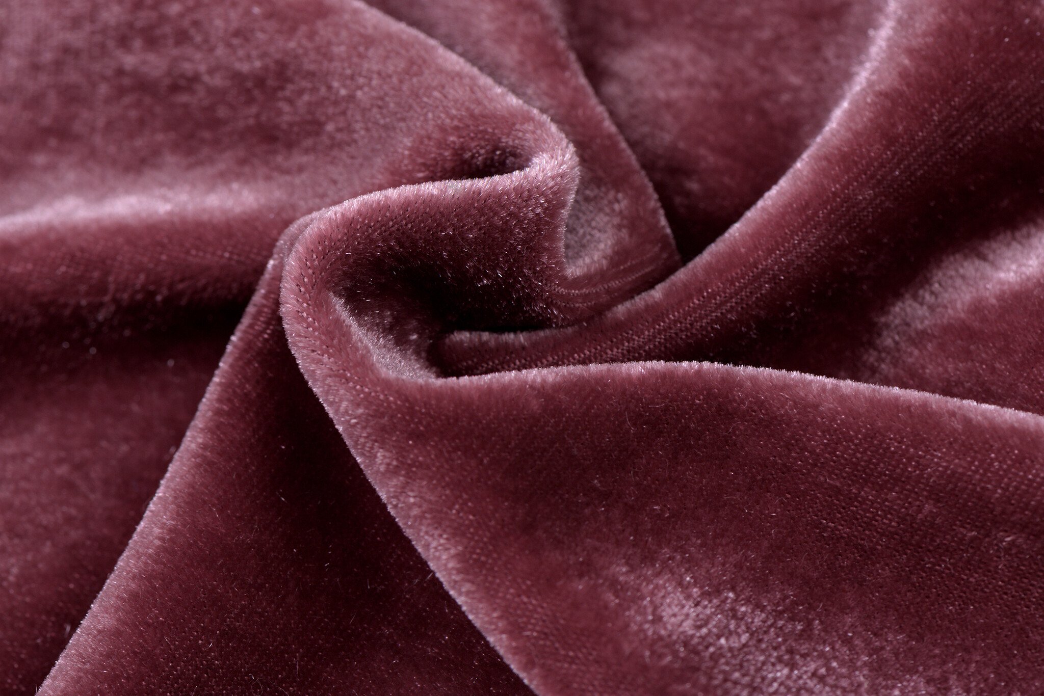 Stretch Fluweel Oud Roze