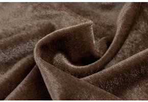 Stretch Fluweel Taupe