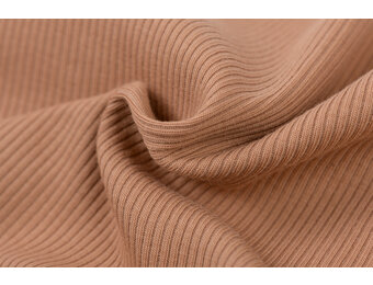 Rib Jersey Stof Perzik