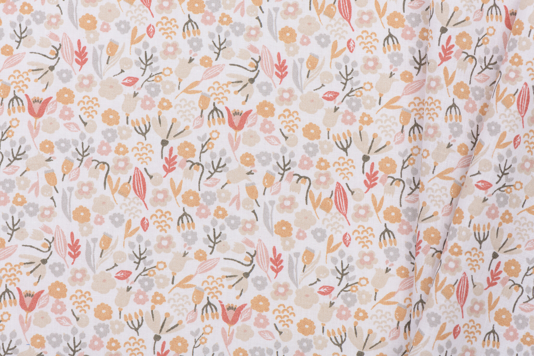 Katoen Poplin Stof - Millefleur Suzette