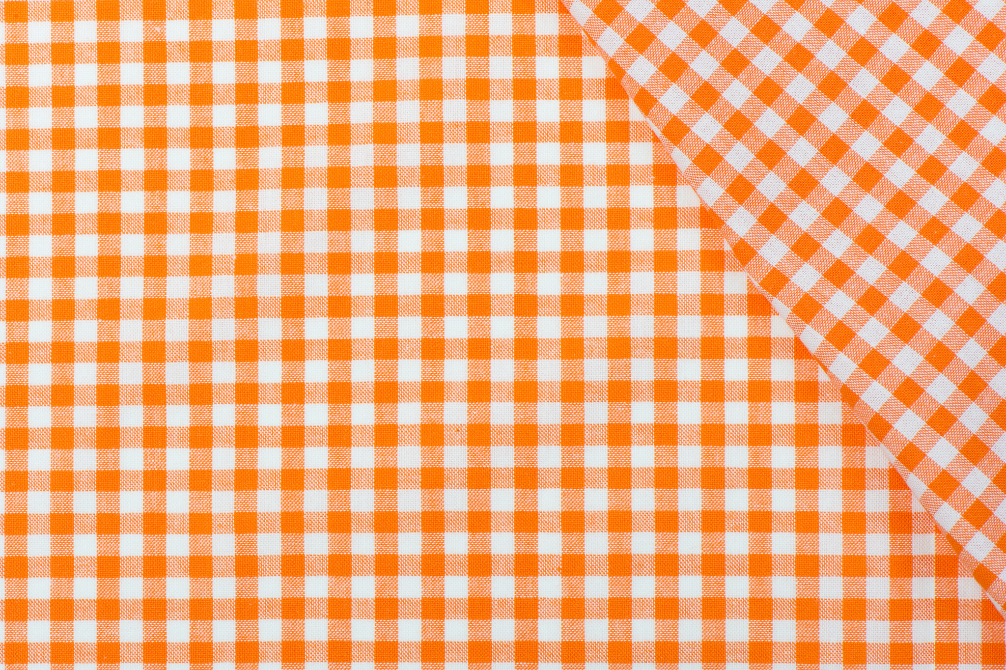 Boerenbont Ruit Stof 5mm - Oranje