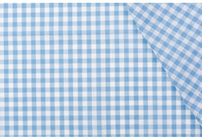 Boerenbont Ruit Stof 5mm - Lichtblauw