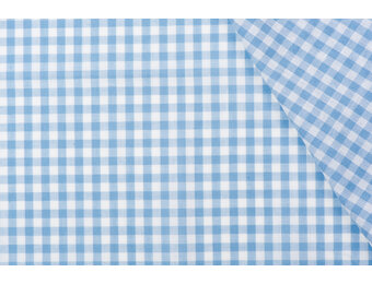 Boerenbont Ruit Stof 5mm - Lichtblauw