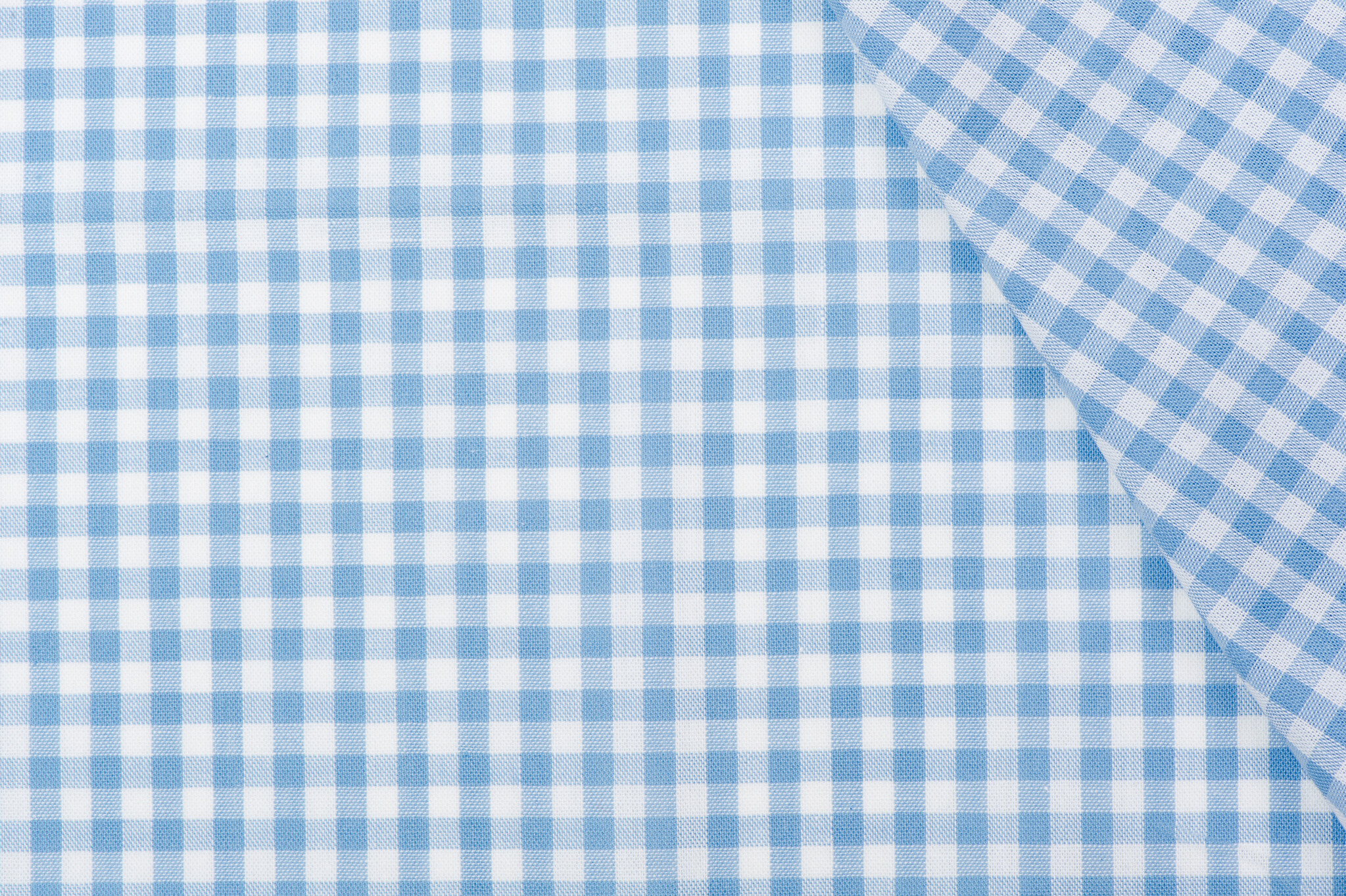 Boerenbont Ruit Stof 5mm - Lichtblauw