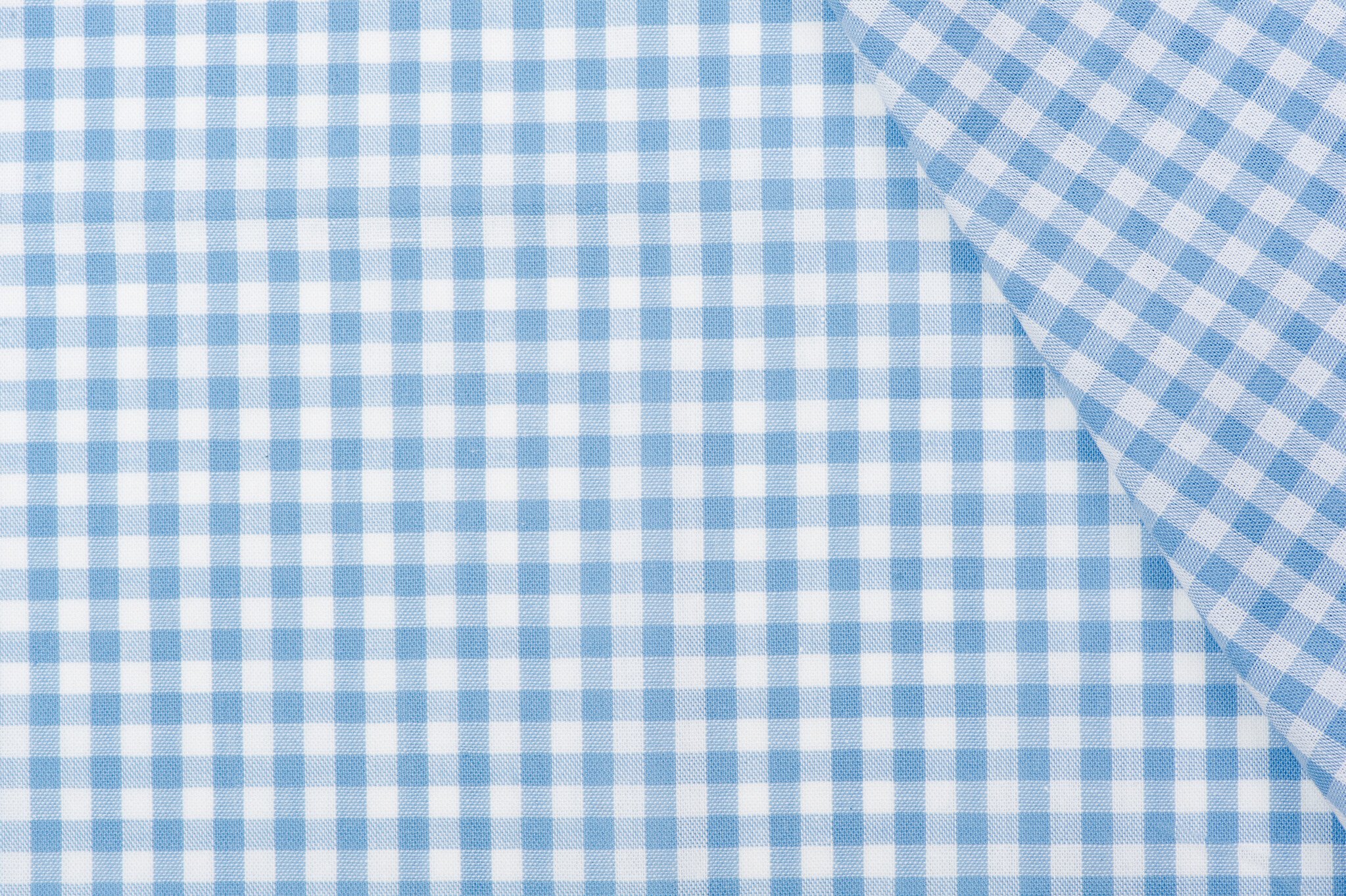 Boerenbont Ruit Stof 5mm - Lichtblauw