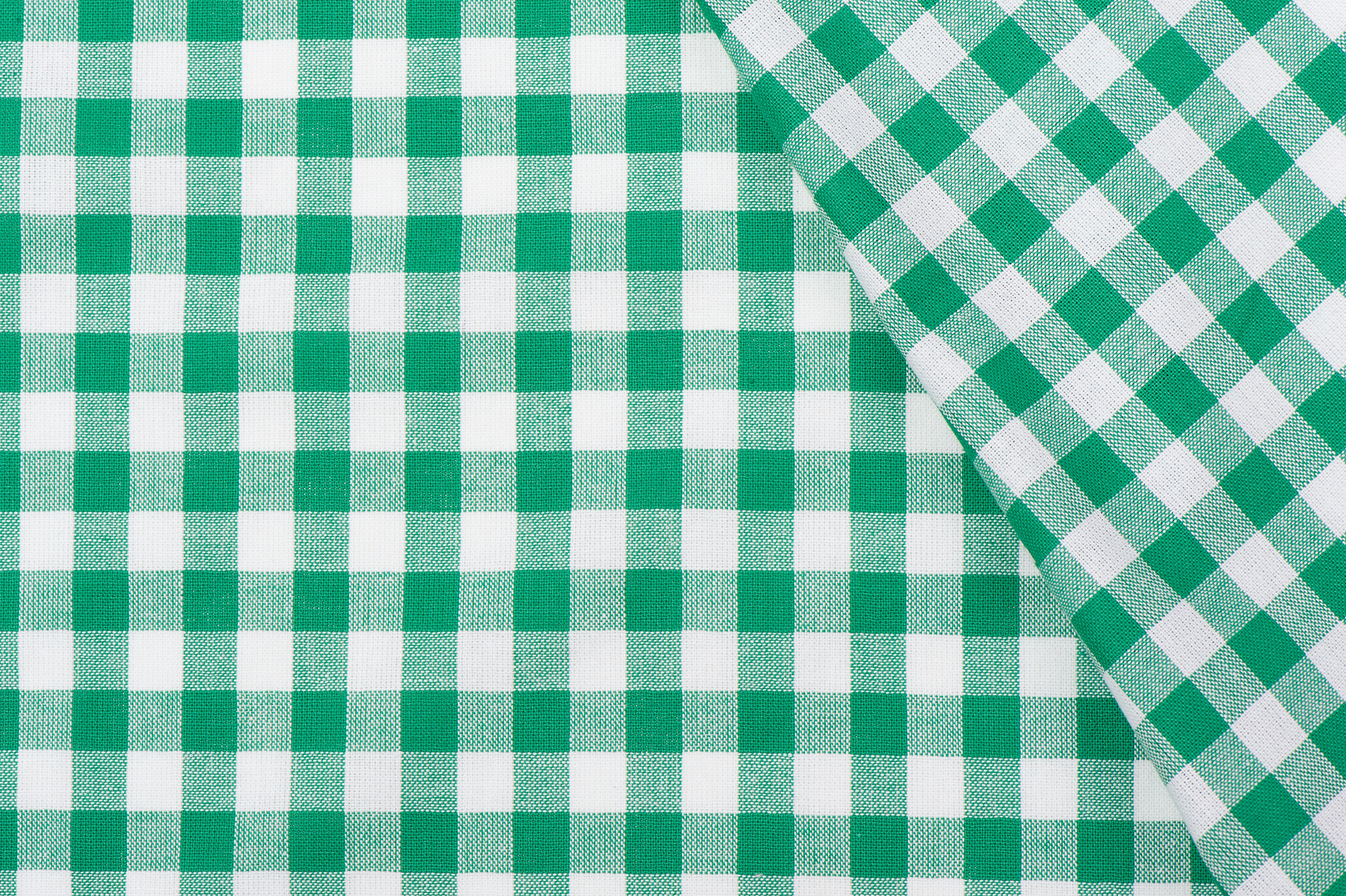 Boerenbont Ruit Stof 1 cm - Groen