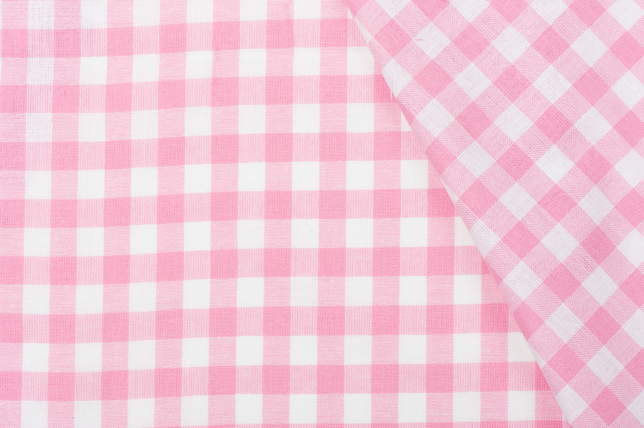 Boerenbont Ruit Stof 1 cm - Roze