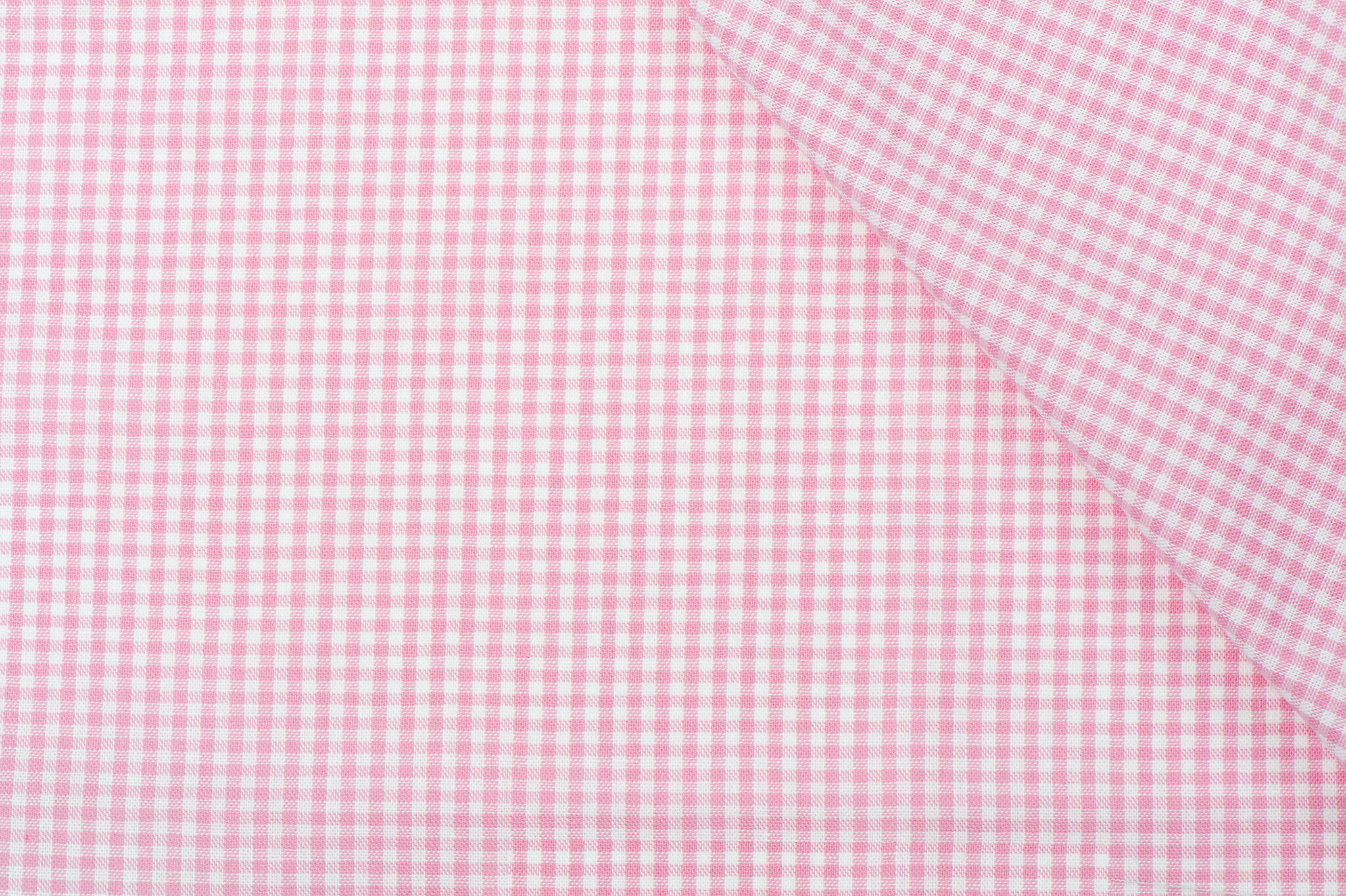 Boerenbont ruit stof, roze 2 mm
