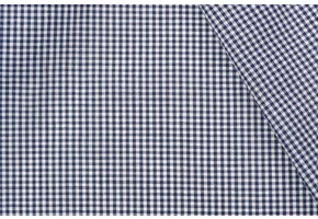 Boerenbont ruit stof, marineblauw 2 mm