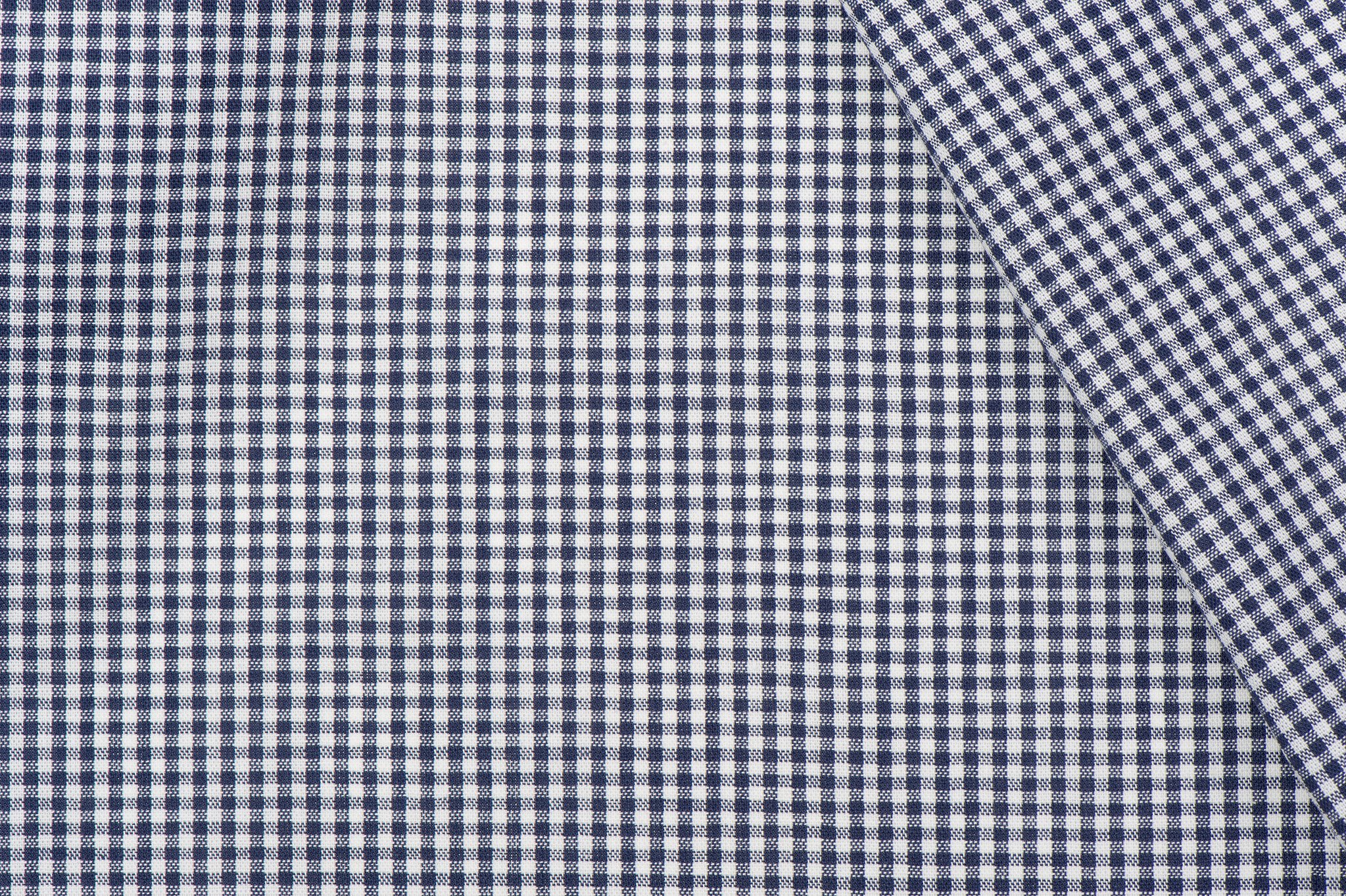 Boerenbont ruit stof, marineblauw 2 mm