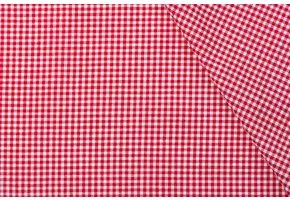 Boerenbont ruit stof, rood 2 mm