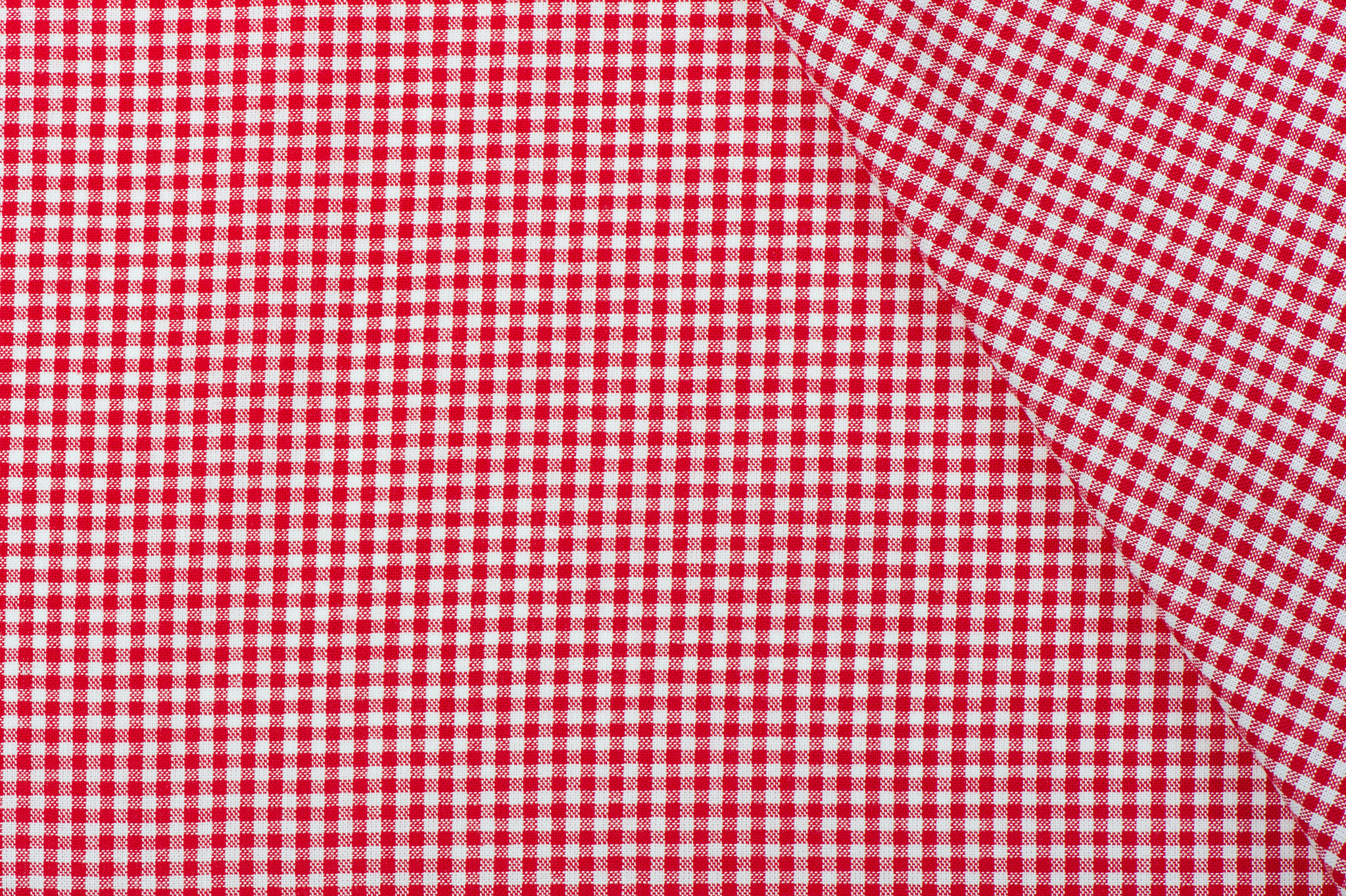 Boerenbont ruit stof, rood 2 mm