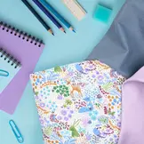 Knitted Jeans Stretch Stof Lila