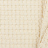 Wafelkatoen Piqué Stof XL Barbados - New Ecru