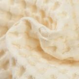 Wafelkatoen Piqué Stof XL Barbados - New Ecru