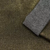 Coated Denim Stof Zwart - Goud