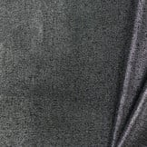 Coated Denim Stof Zwart -Zilver
