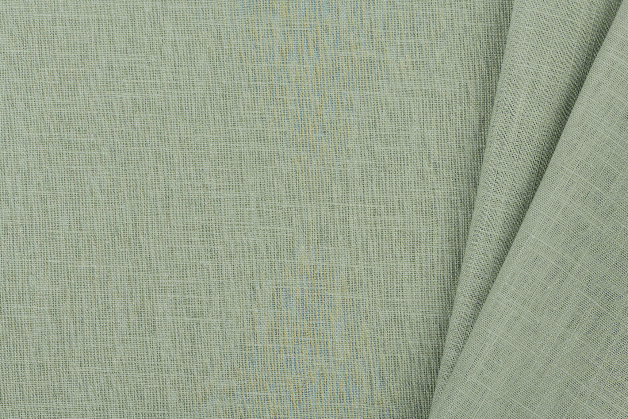 Linnen Stof Dusty Groen