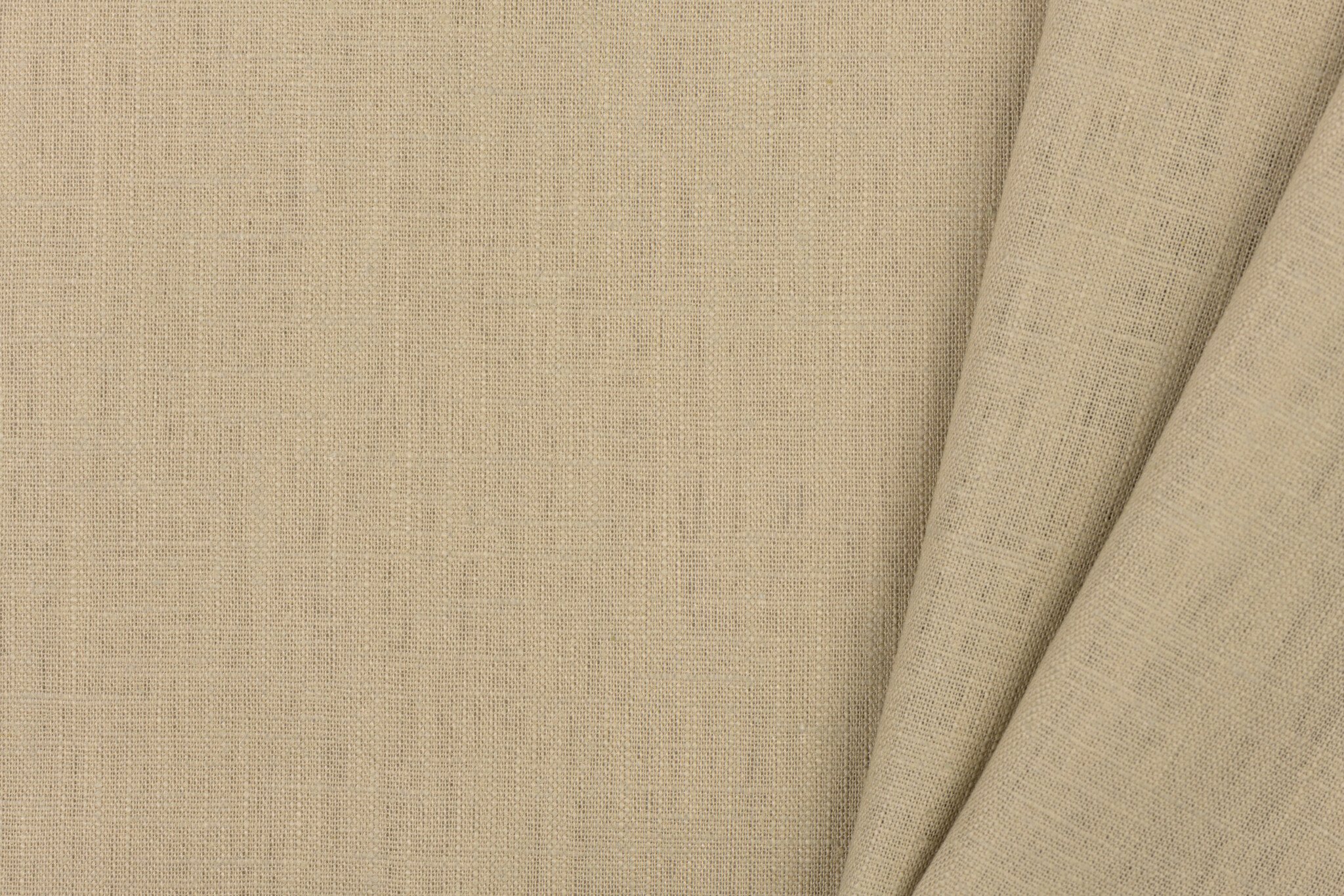 Linnen Stof Donker Beige