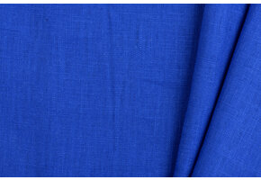 Linnen Stof Kobaltblauw