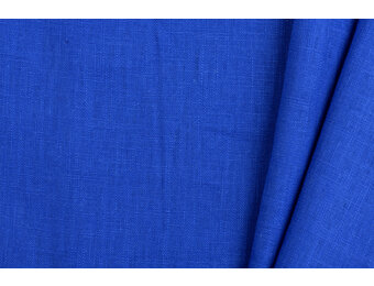 Linnen Stof Kobaltblauw
