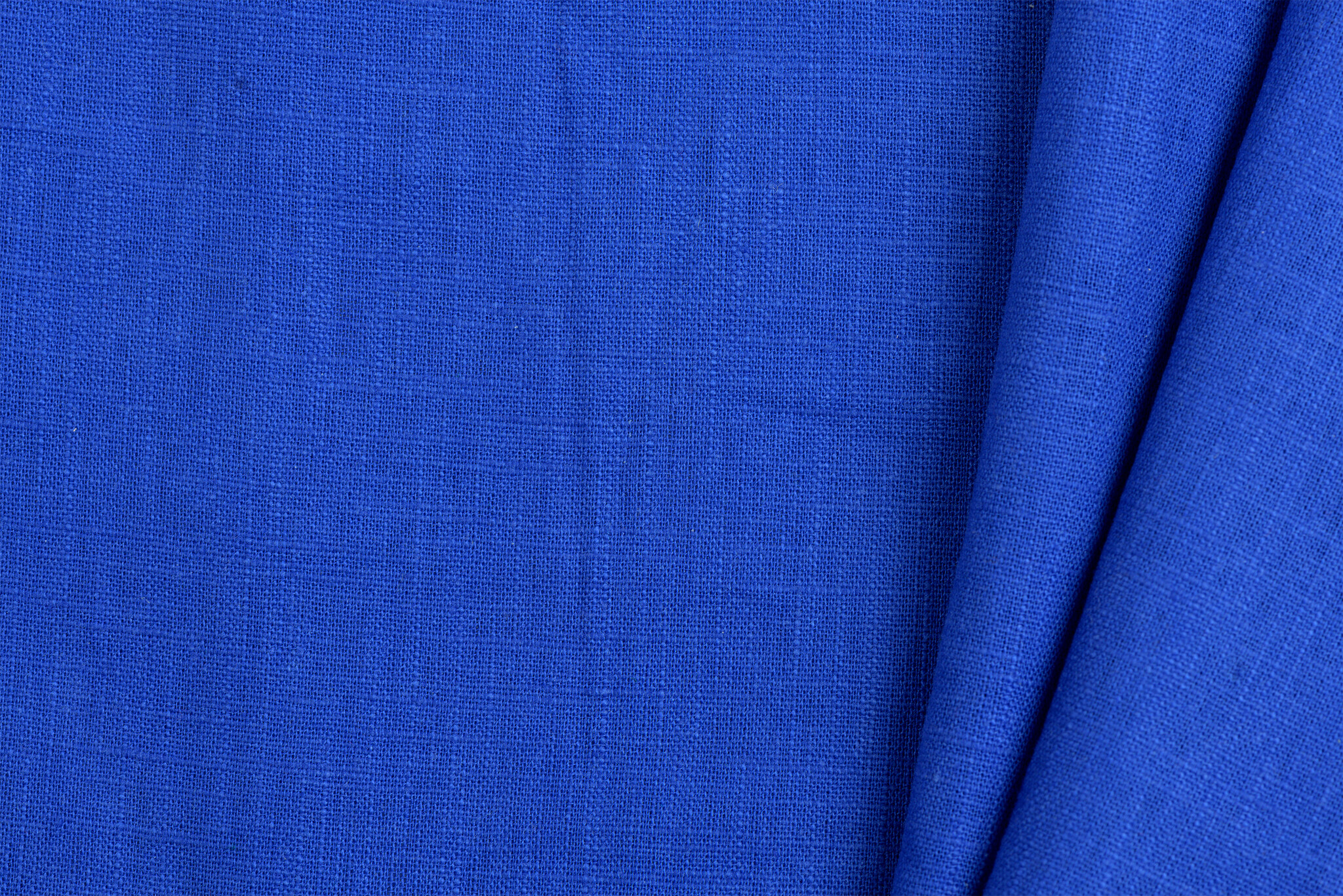 Linnen Stof Kobaltblauw