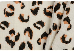 Hydrofiel Stof Luipaard New Ecru
