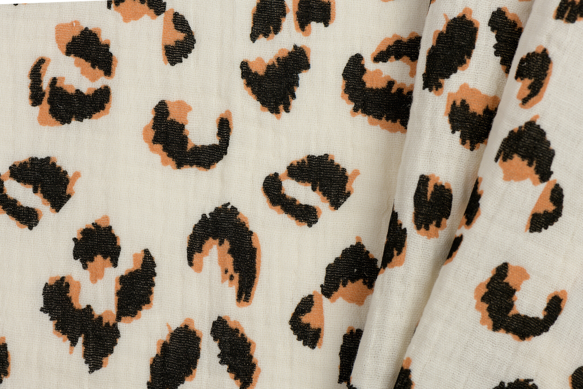 Hydrofiel Stof Luipaard New Ecru