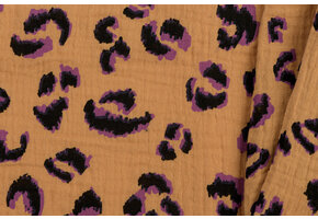 Hydrofiel Stof Luipaard Fawn Bruin