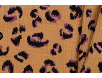 Hydrofiel Stof Luipaard Fawn Bruin
