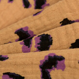 Hydrofiel Stof Luipaard Fawn Bruin