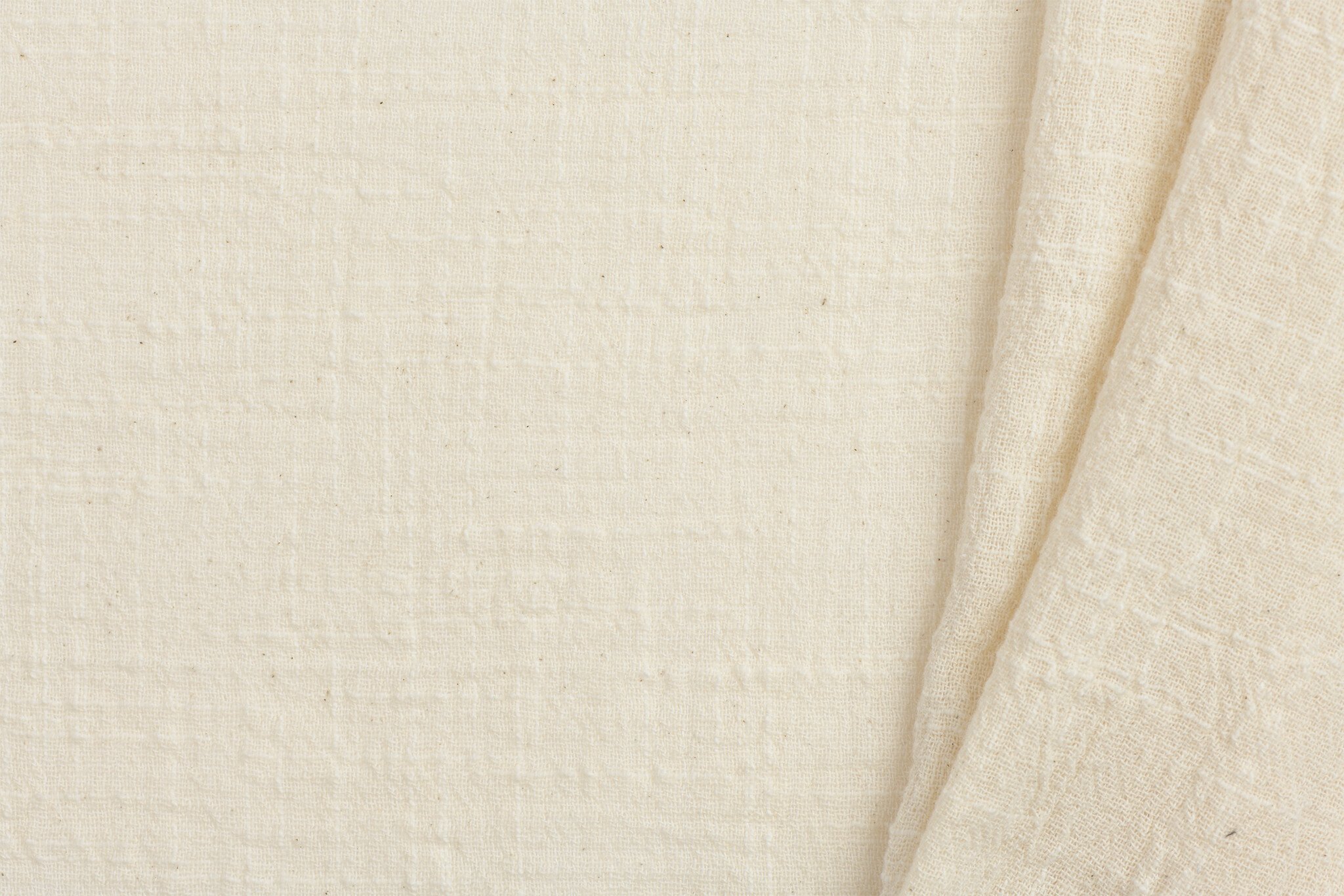 Slub Stone Washed Katoen Stof Naturel