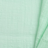 Slub Stone Washed Katoen Stof Mint