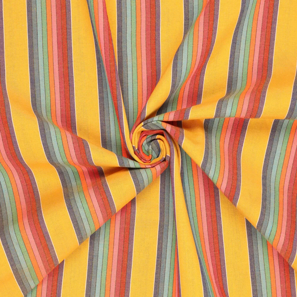 Mexicaanse Stof Strepen Geel