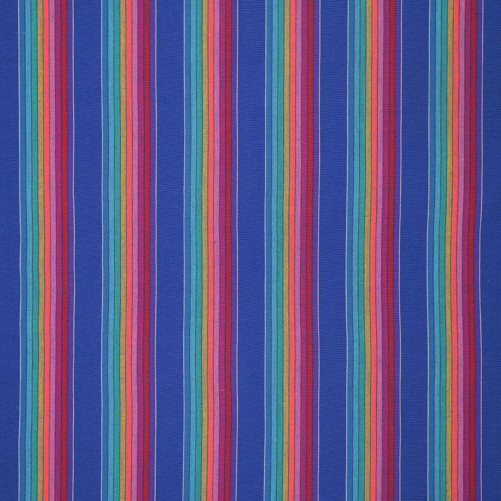 Mexicaanse Stof Strepen Blauw