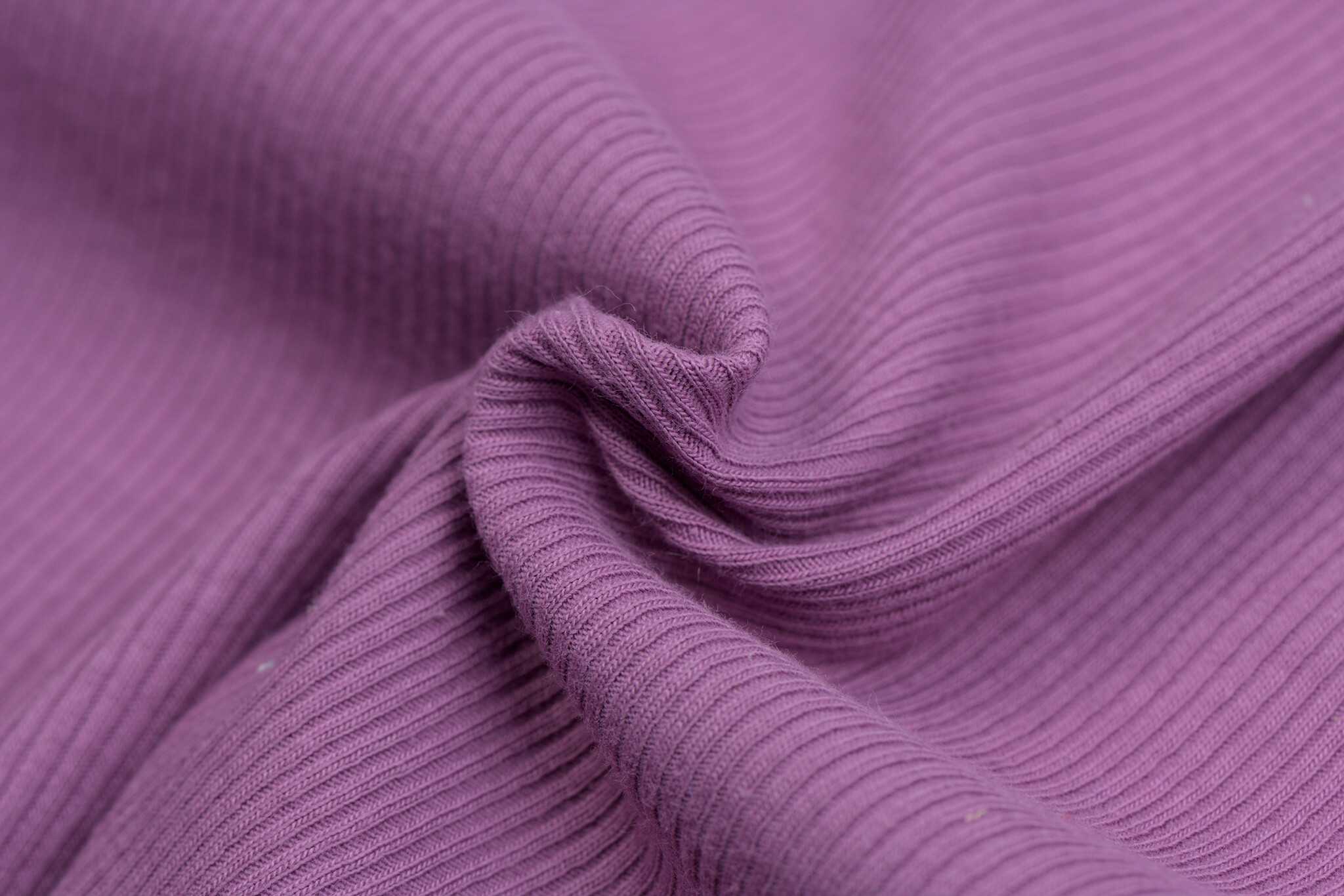Rib Jersey Stof Oud Lila