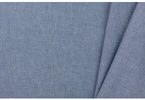 Denim Chambray Stof Blauw