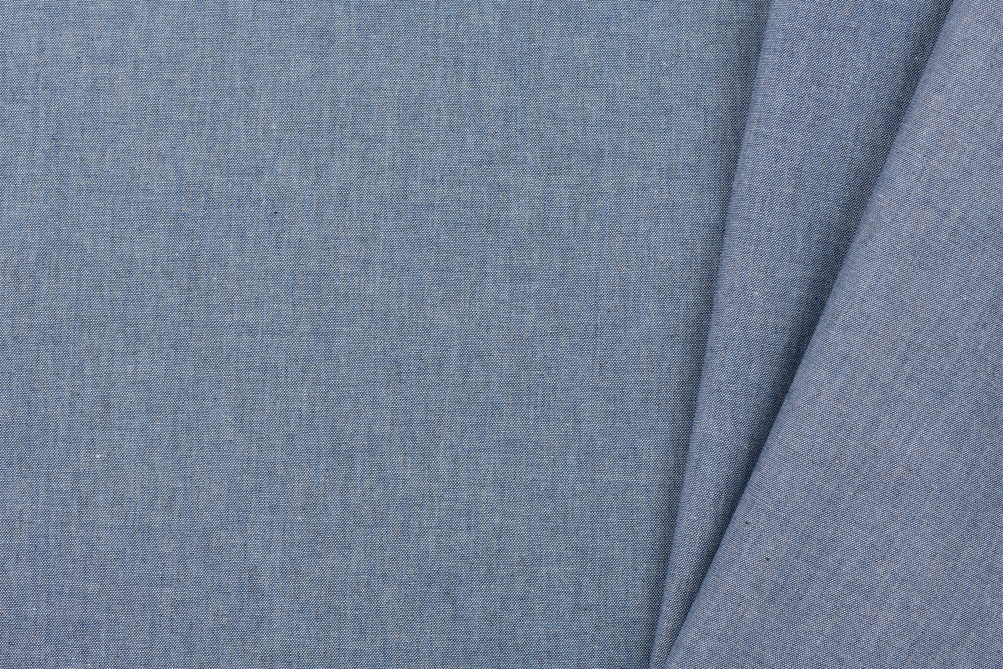 Denim Chambray Stof Blauw